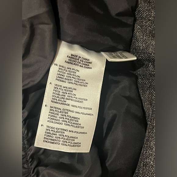 Adidas Stella McCartney Women’s Recco Ski Jacket Coat Charcoal Gray L - Picture 16 of 16